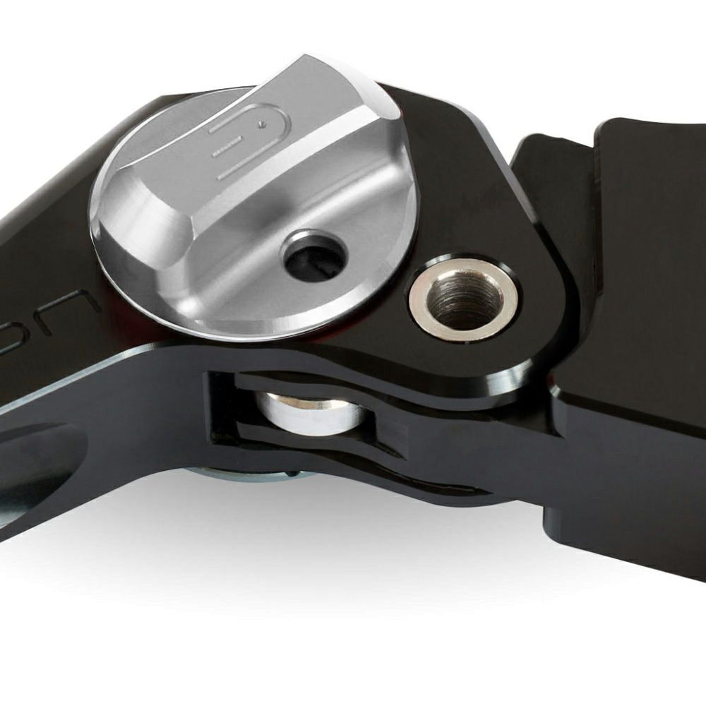 アジャスタブル・クラッチレバー エアロ (ブラック/シルバー)1