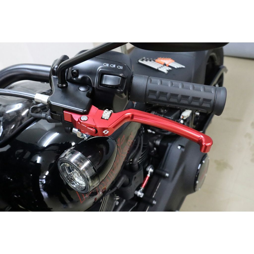 アジャスタブル・レバーセット (レッド/シルバー)3