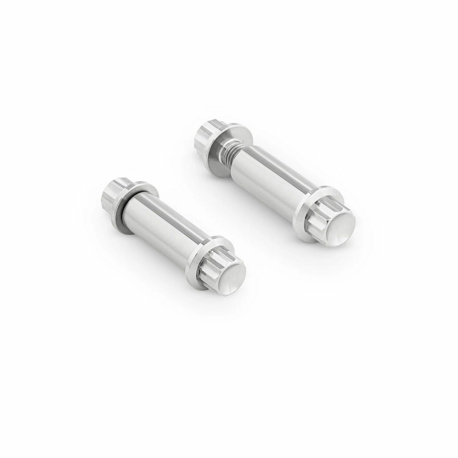 Arlenness（アレンネス） チタン 12ポイント フットペグボルトキット ポリッシュ オス型マウウント用 3