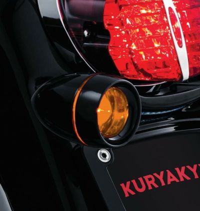 クリアキン　ウインカー・ディープディッシュベゼル　ブラックｘスモークレンズ+日本仕様バルブ