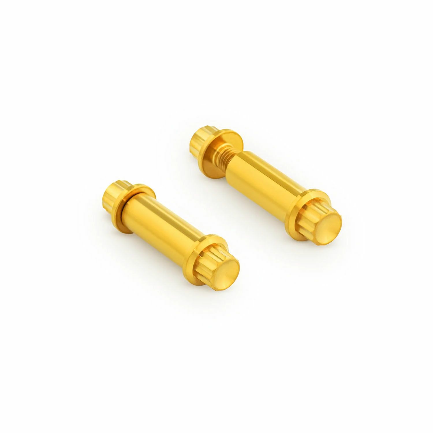 Arlenness（アレンネス） チタン 12ポイント フットペグボルトキット ゴールド オス型マウウント用 3