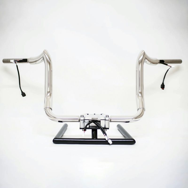 バイソンバガー・ 配線済ハンドルバー 14インチ (ポリッシュ)