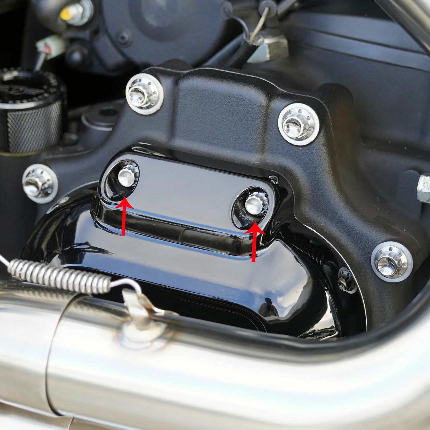 Arlenness（アレンネス） チタン 12ポイント トランスミッションサイドカバー ボルトキット ポリッシュ 2025以降 ツーリング、ソフテイル