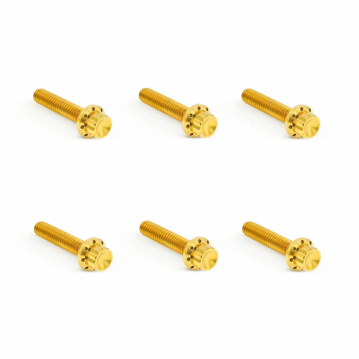 Arlenness（アレンネス） チタン 12ポイント トランスミッションサイドカバー ボルトキット ゴールド 2007～2023 ケーブルクラッチ車 2