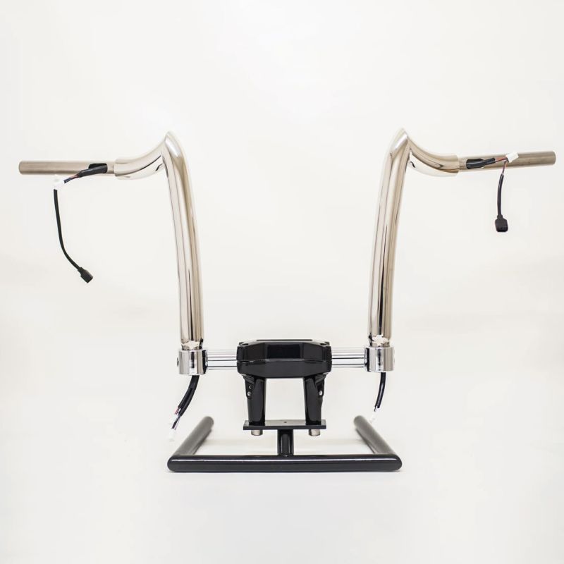 スピアヘッド・配線済ハンドルバー 12インチ (ポリッシュ)