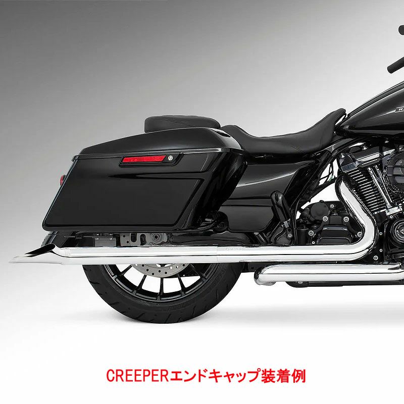 1995～2016 ツーリング 2.5インチ スリップオンマフラー 33インチ クローム フリーダムパフォーマンス 2