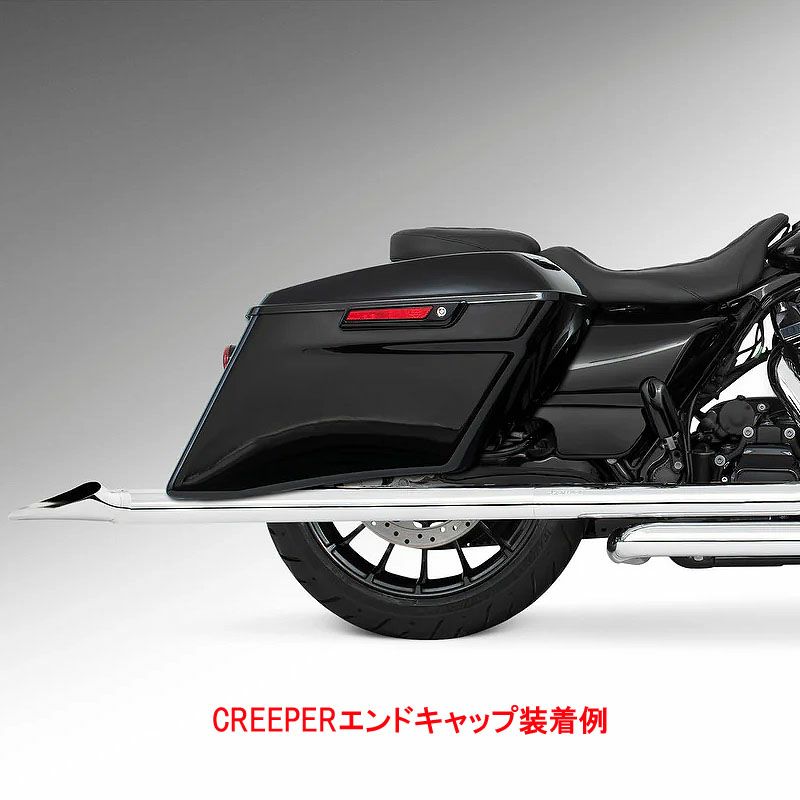 1995～2016 ツーリング 2.5インチ スリップオンマフラー 39インチ クローム フリーダムパフォーマンス 2