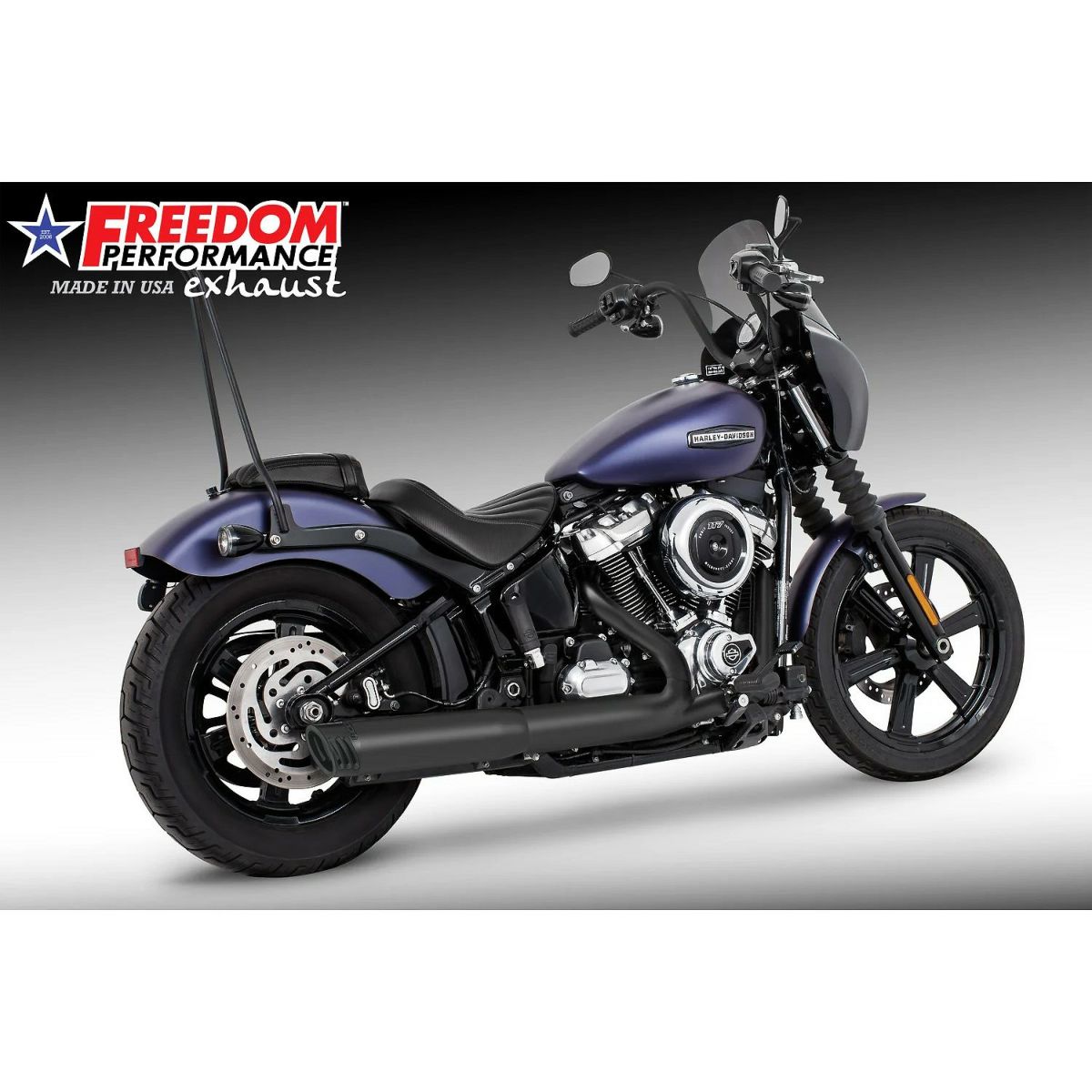 4インチ・スリップオンマフラー レーシング （ブラック/ブラック)1