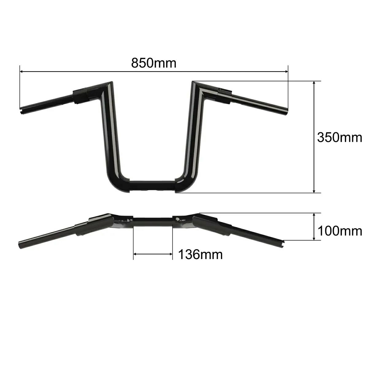 アトラス・ハンドルバー 35cm (ブラック)1