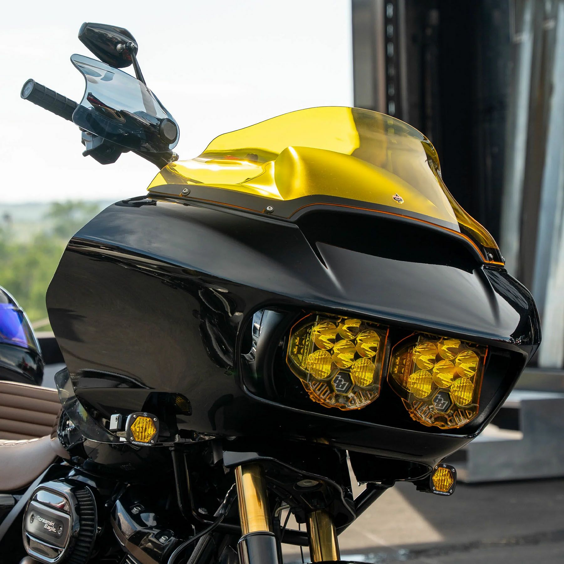 フレア・ハンドガード (ダークスモーク) ケーブルクラッチ車用3