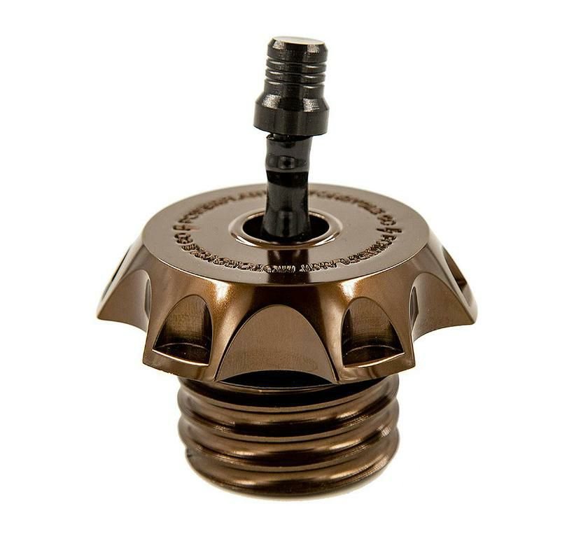 P16 MXベント ハーレー用ガスキャップ ブロンズ POWERPLANT 03