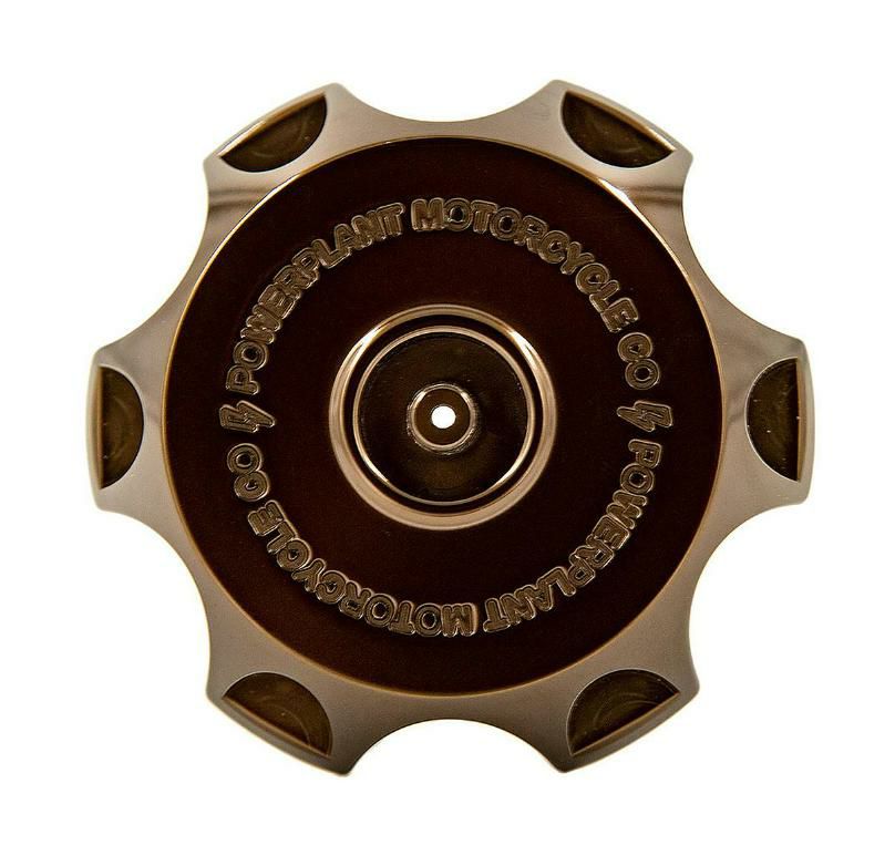 P16 MXベント ハーレー用ガスキャップ ブロンズ POWERPLANT 04