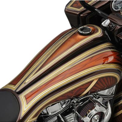 ハーレー、ツーリングモデル用フュエルタンクコンソール　クロックワークス