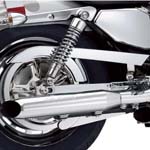 スポーツスターXL1200／XL883 クローム・アッパーベルトガード