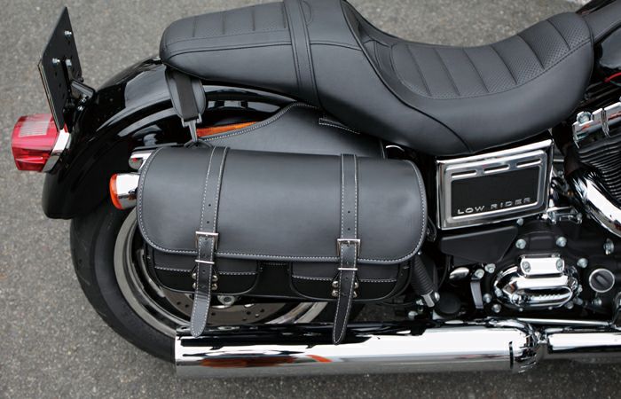 DEGNER NB-43 ナイロン製 右出しマフラー対応 ダブルサドルバッグ-03