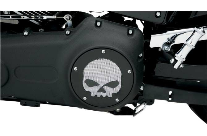 Drag Specialties ダービーカバー  ブラック＆スカル-02