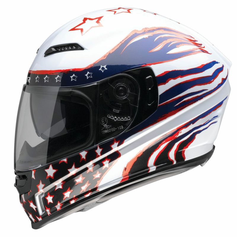 フルフェイスヘルメット パトリオット (レッド/ホワイト/ブルー)