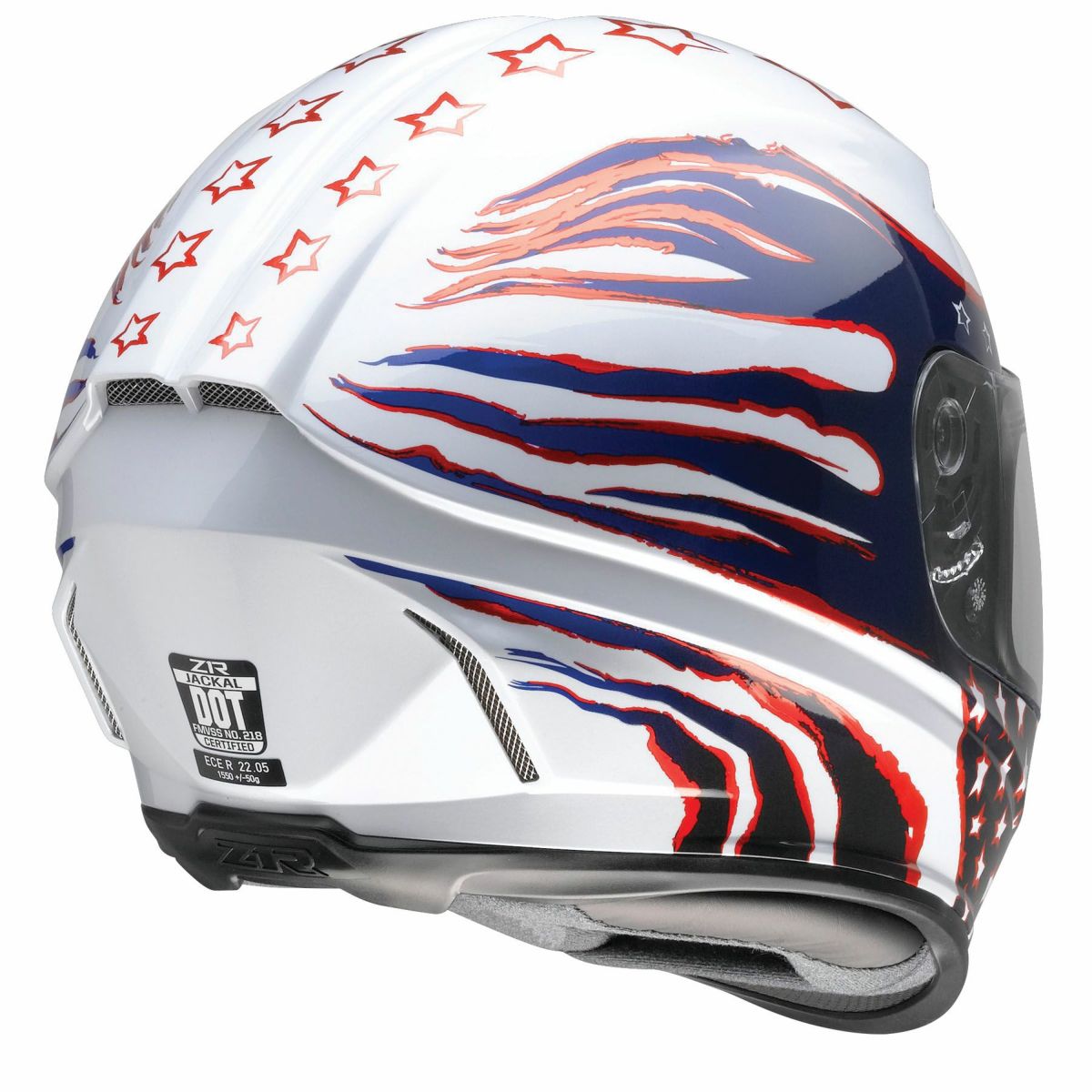 フルフェイスヘルメット パトリオット (レッド/ホワイト/ブルー)1