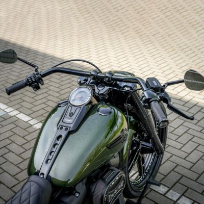 HARDDRIVE スポーツスター用スリップオン・ドラッグパイプ RADIUM