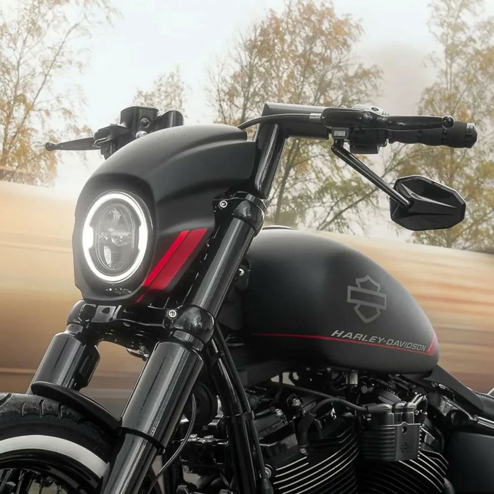 モナーク ファットハンドルバー 4インチ (ブラック)