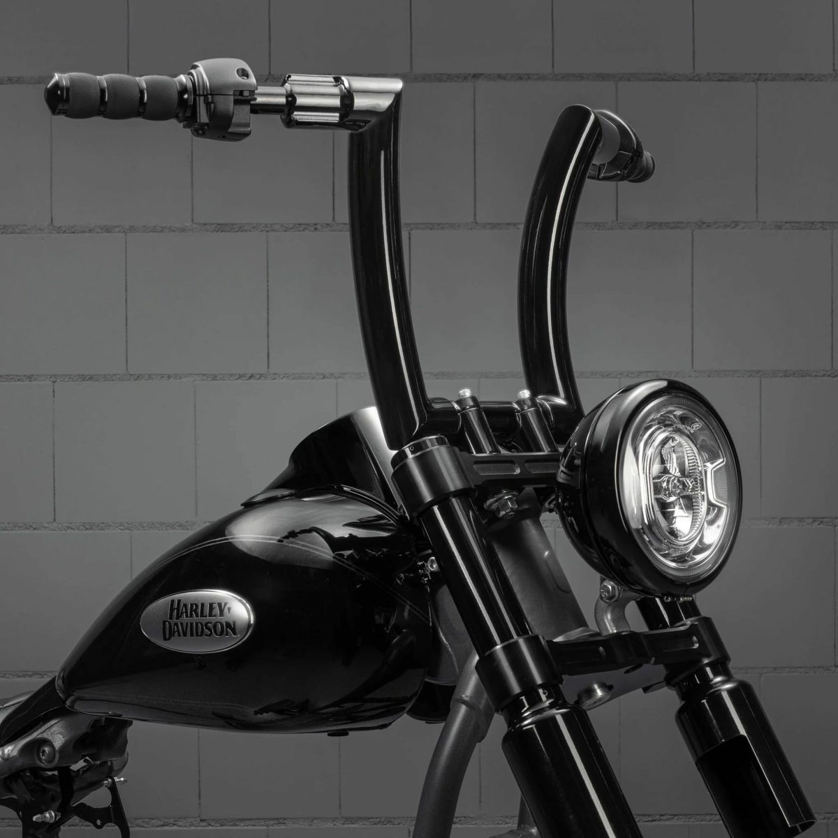 モナーク ファットハンドルバー 12インチ (ブラック)3