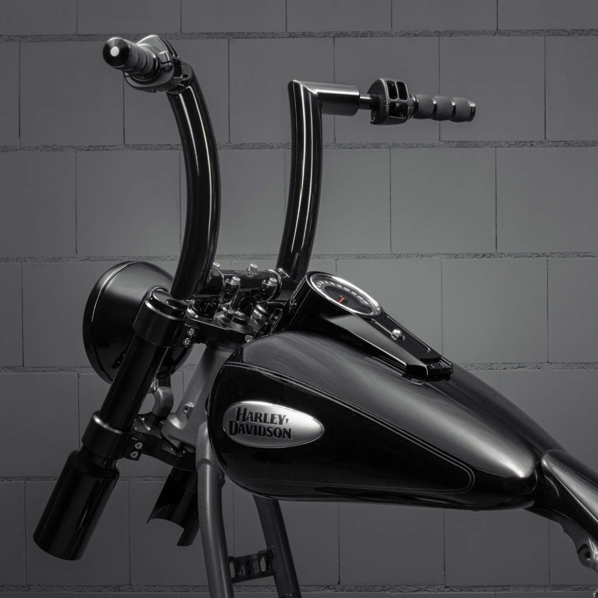 モナーク ファットハンドルバー 12インチ (ブラック)4