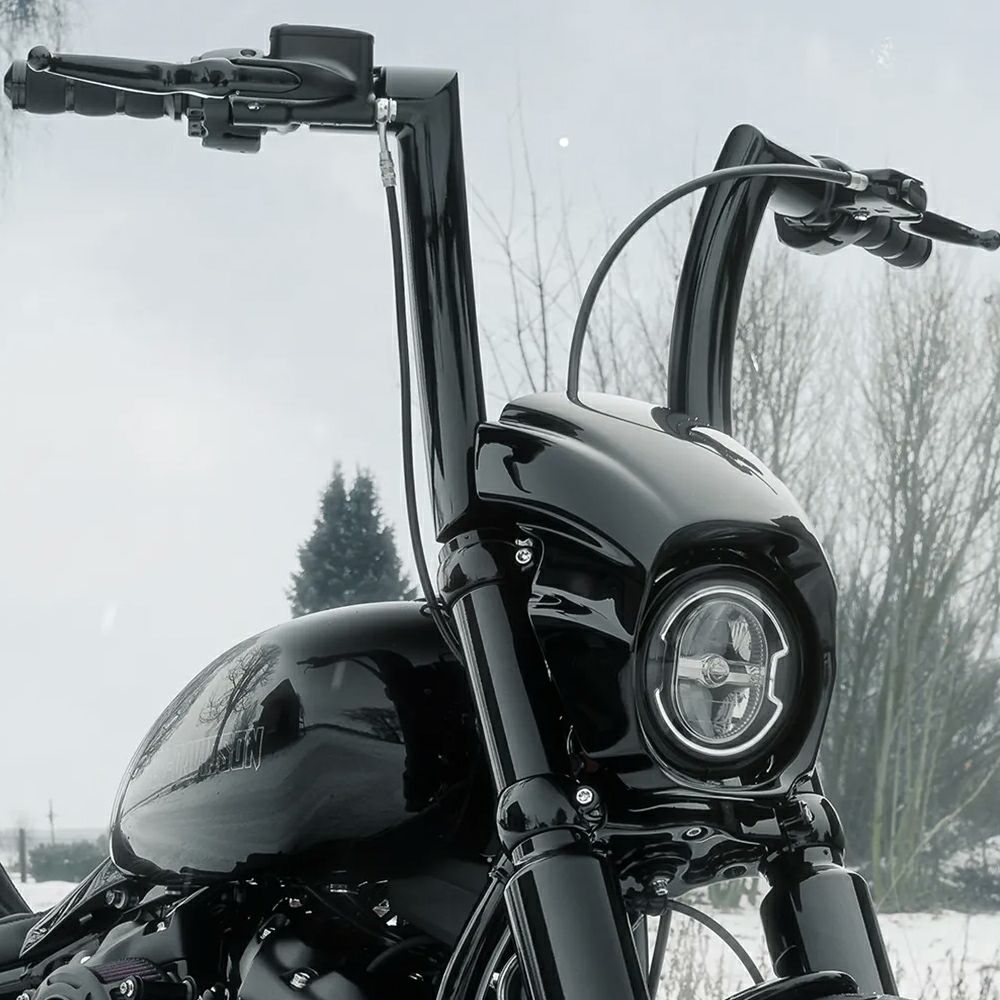 モナーク ファットハンドルバー 12インチ (ブラック)