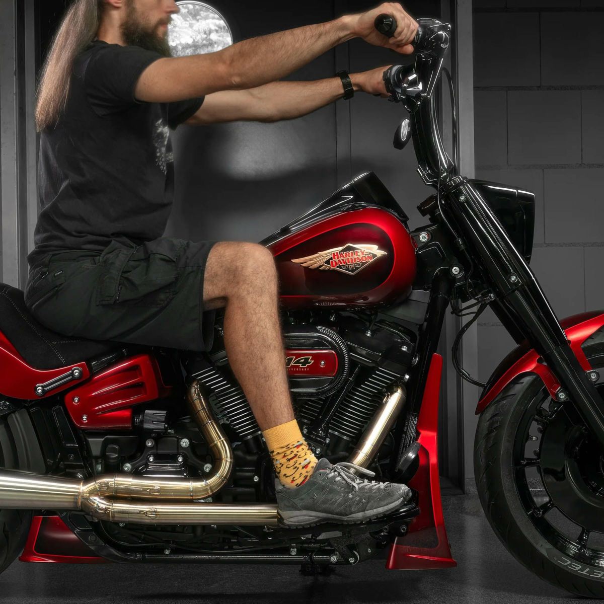 モナーク ファットハンドルバー 10インチ (ブラック)3