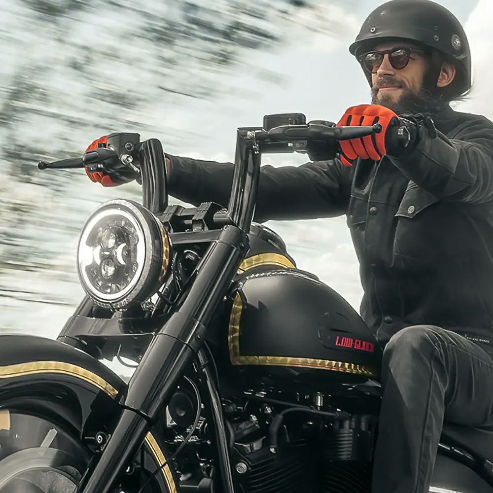 モナーク ファットハンドルバー 6インチ (ブラック)