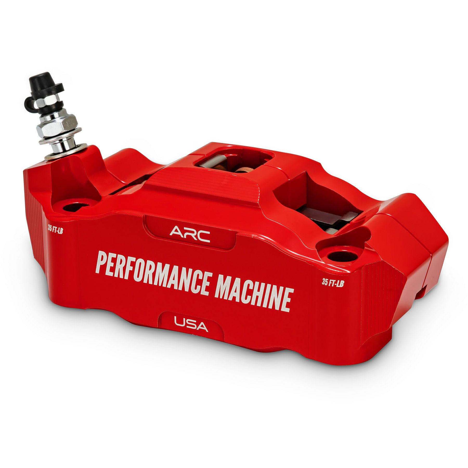 レースシリーズ ラジアルマウント・ブレーキキャリパー フロント/左用 (レッド)