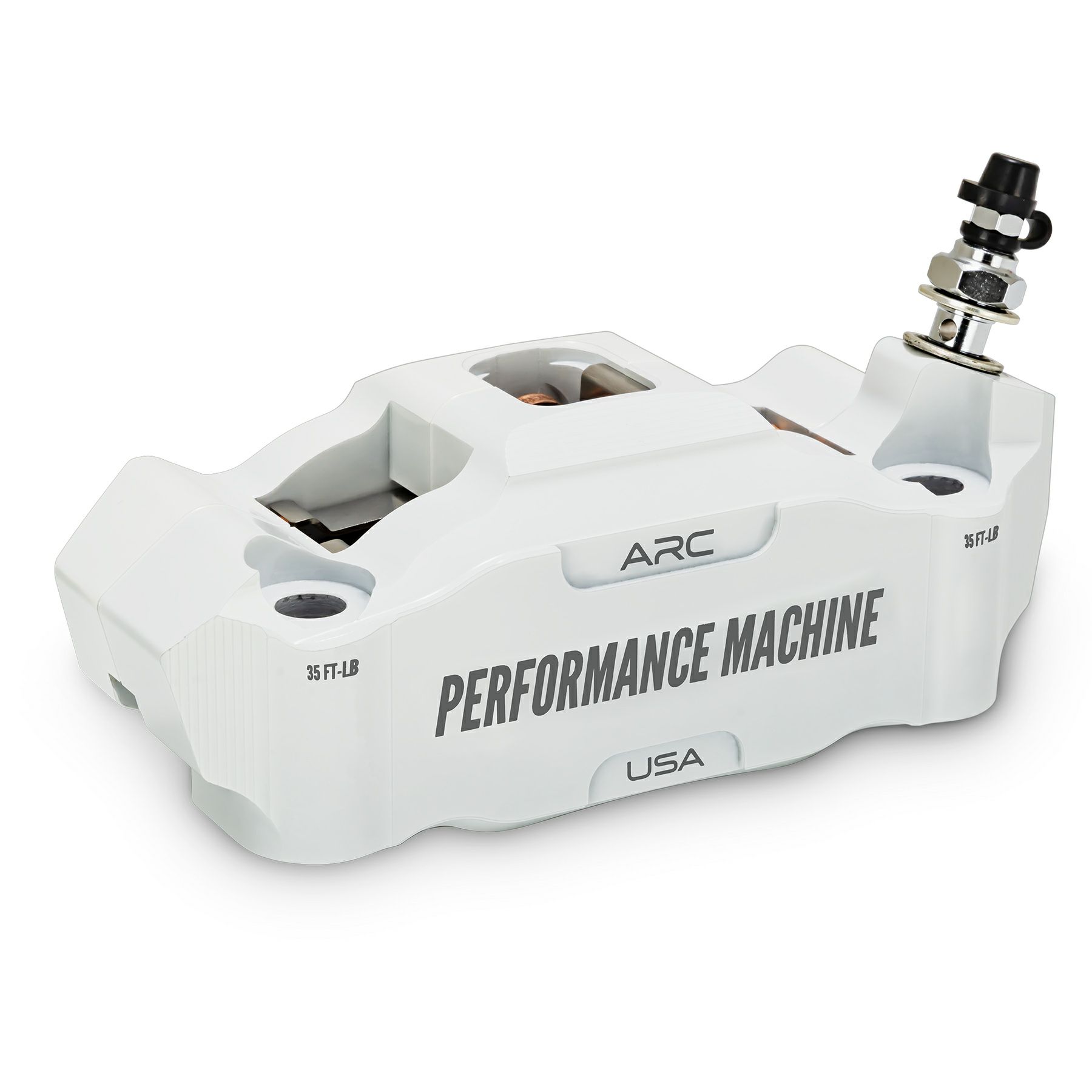 レースシリーズ ラジアルマウント・ブレーキキャリパー フロント/右用 (ホワイト)