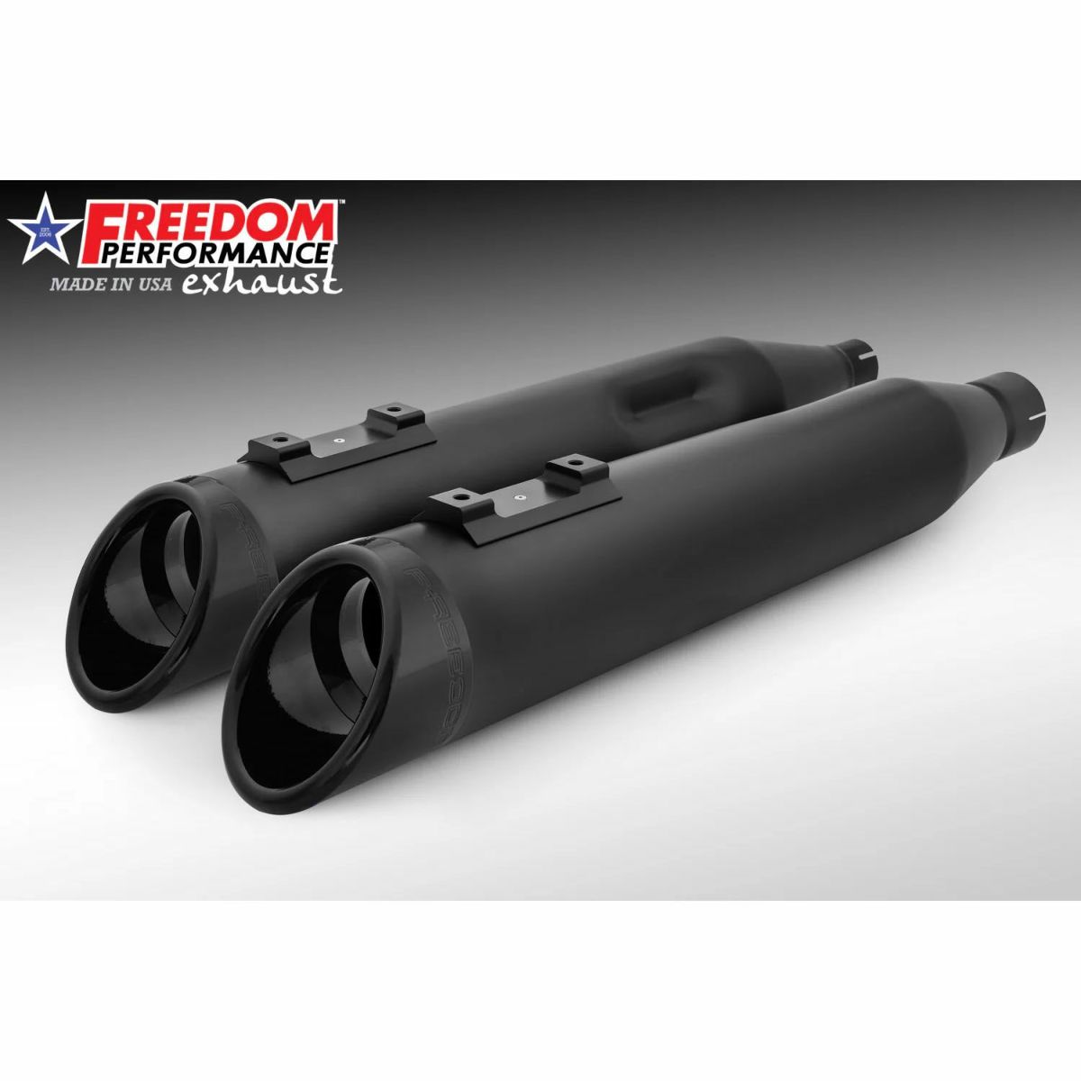 M8 ツーリング スラッシュ RAPTOR スリップオンマフラー 4.5インチ ブラック/グロスブラック フリーダムパフォーマンス