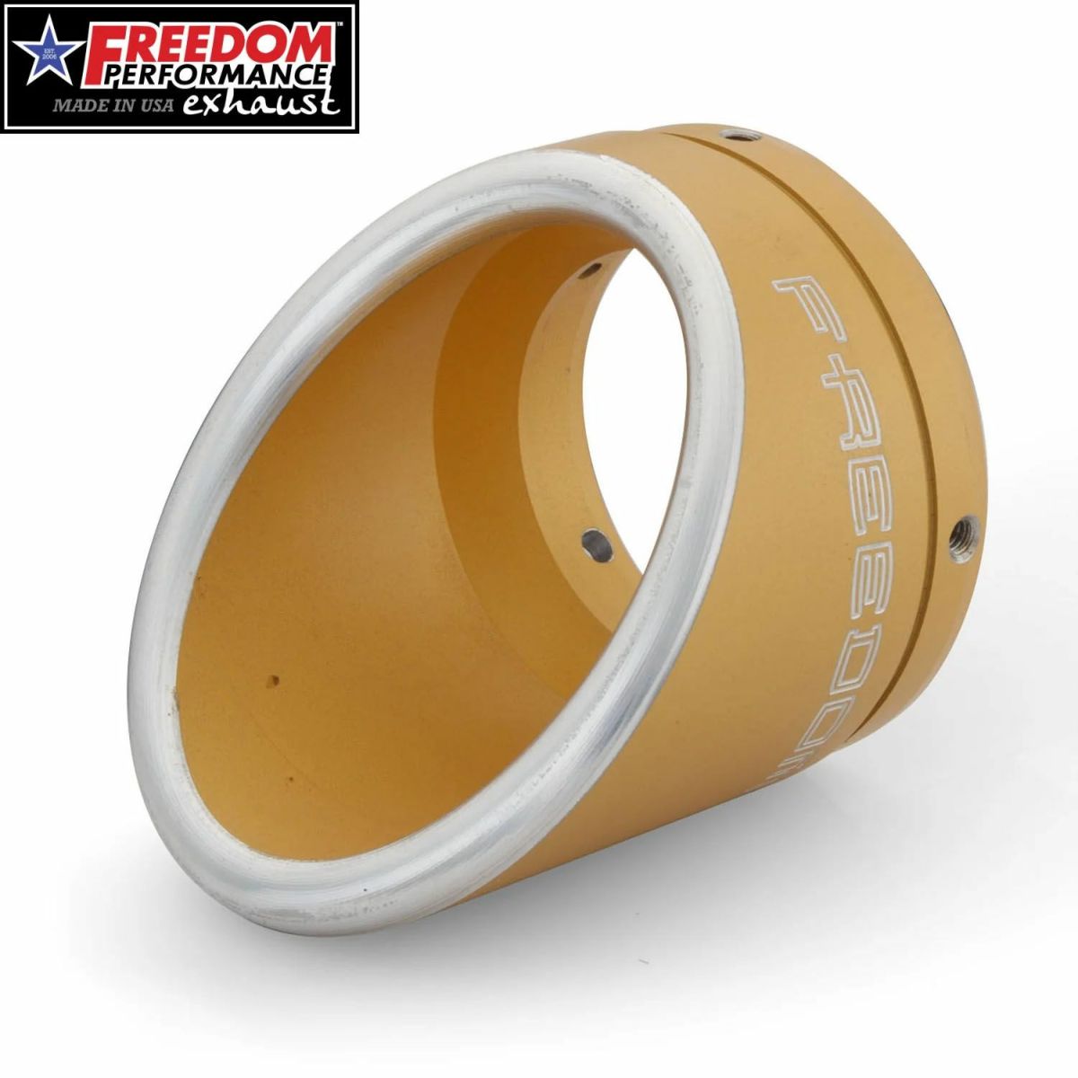 4.5インチ マフラー用 RAPTOR INVERSE エンドキャップ ゴールドコントラスト フリーダムパフォーマンス