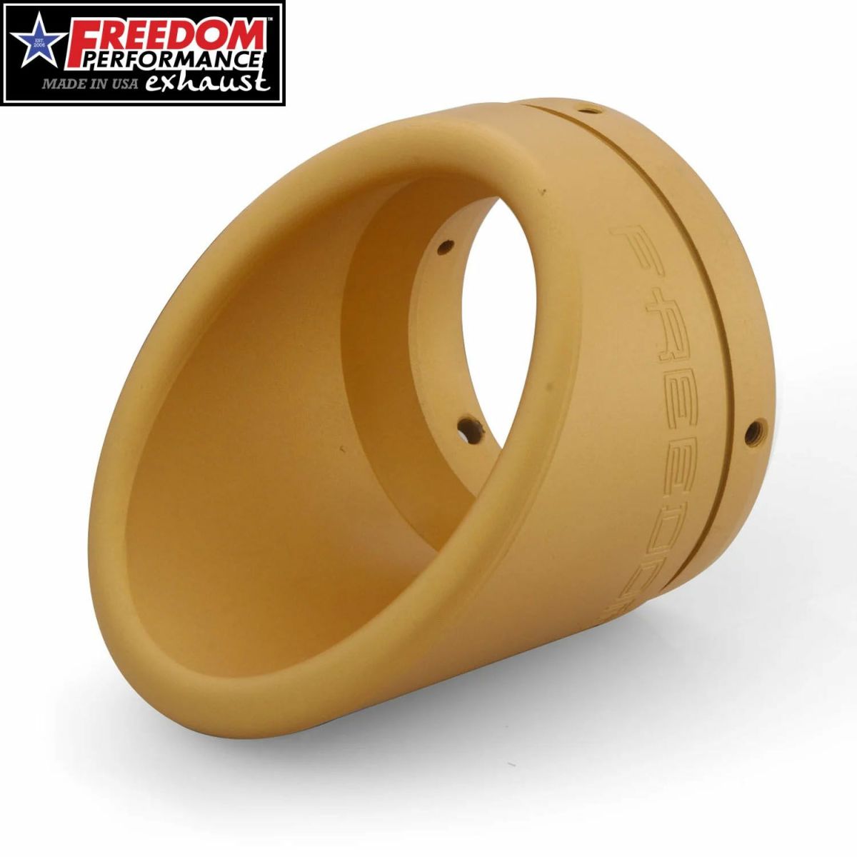 4.5インチ マフラー用 RAPTOR INVERSE エンドキャップ ゴールド フリーダムパフォーマンス