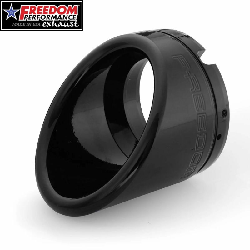 4.5インチ マフラー用 RAPTOR INVERSE エンドキャップ グロスブラック フリーダムパフォーマンス