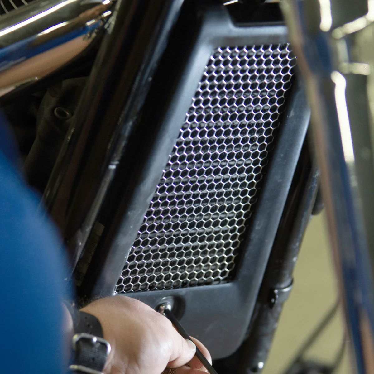 オイルクーラーガード (クローム)3