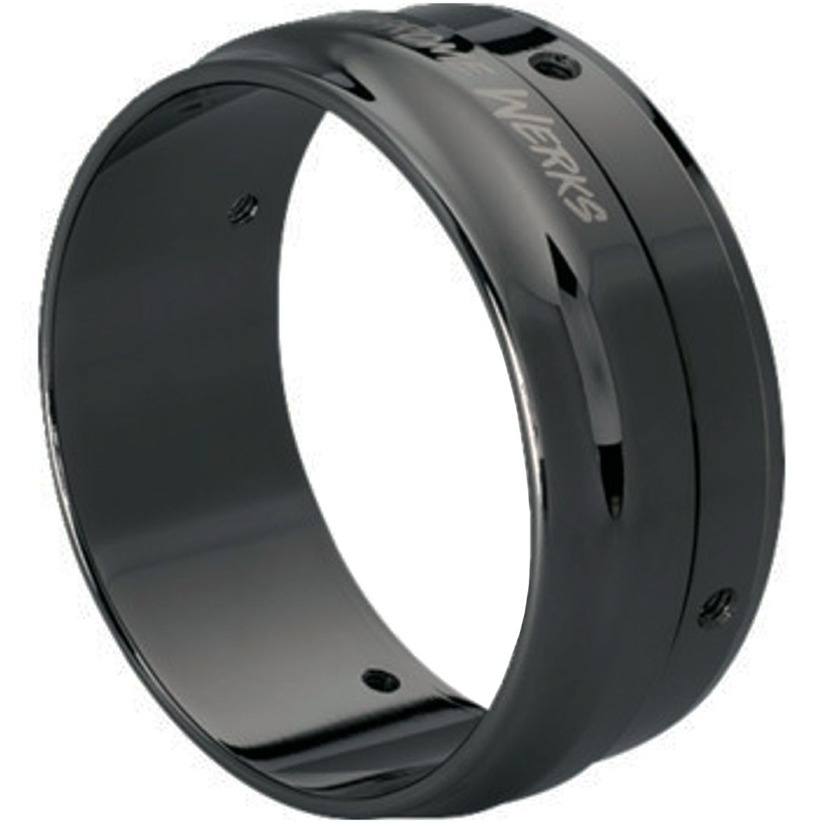 レースチップ・4.5インチ エンドキャップ (ブラッククローム)