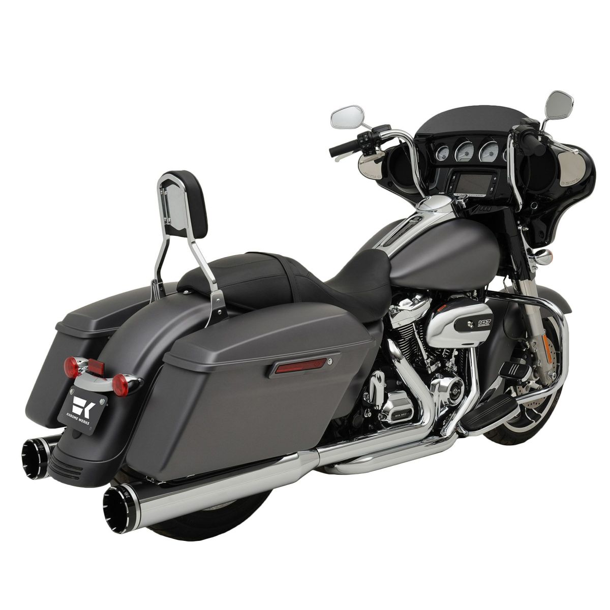 ドミネーターSR フルエキゾーストマフラー(クローム)2