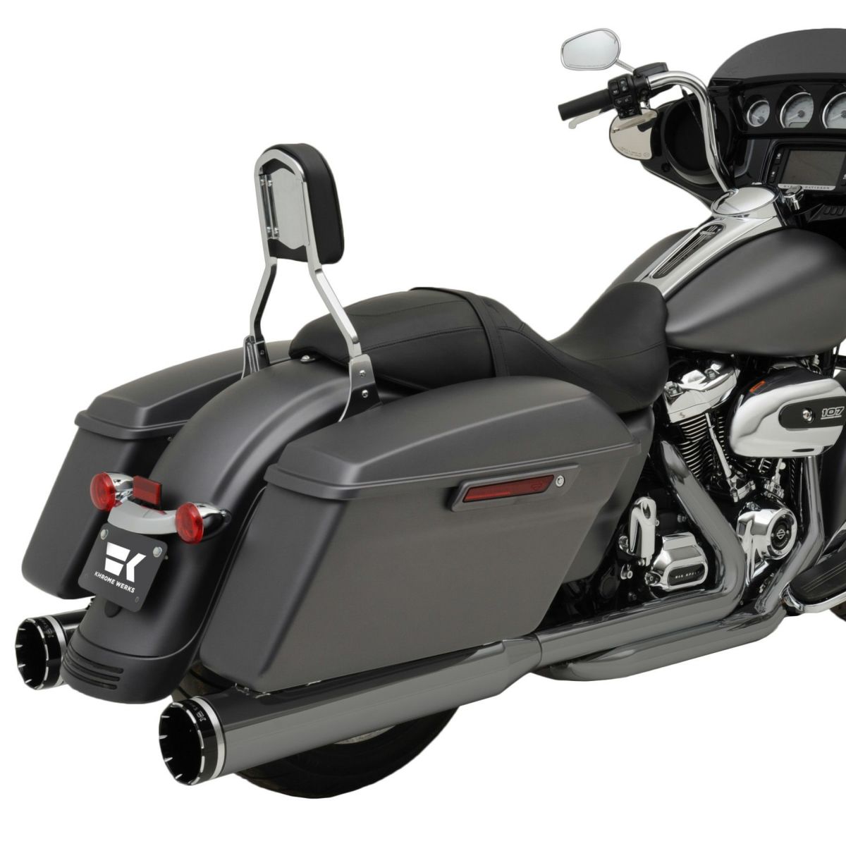 ドミネーターSR フルエキゾーストマフラー(ブラッククローム)