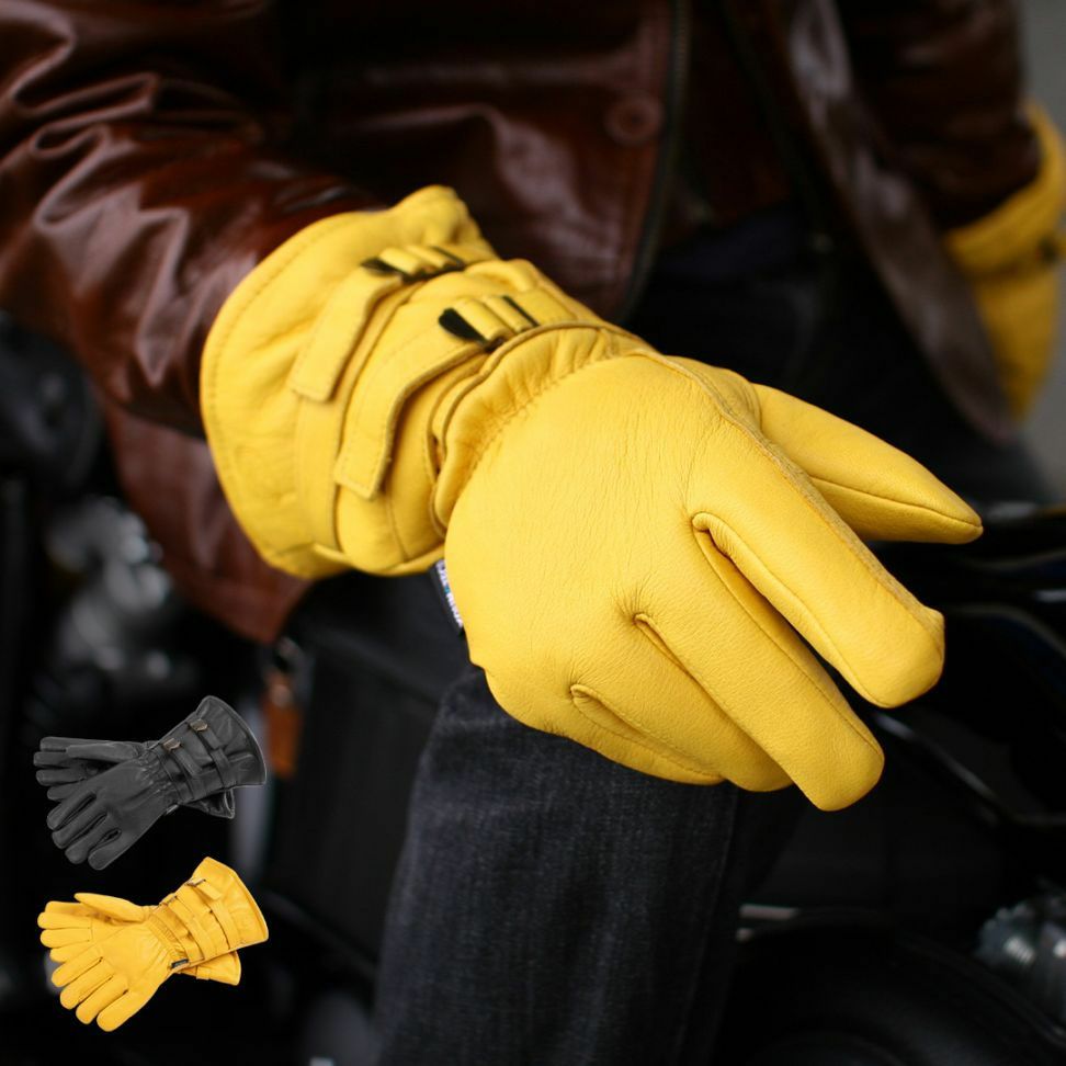 DEGNER デグナー 洗える ウインター レザーグローブ タン 6