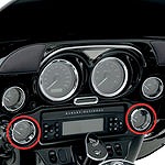 ハーレー、ツーリングモデル用BEZELS　2GAGE　DragSpecialties