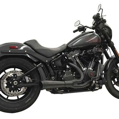 バッサーニ　ROADRAGEⅢ　2into1マフラー ブラック　ハーレー バッサーニ ROADRAGEⅢ 2into1マフラー ブラック |ハーレーパーツ専門