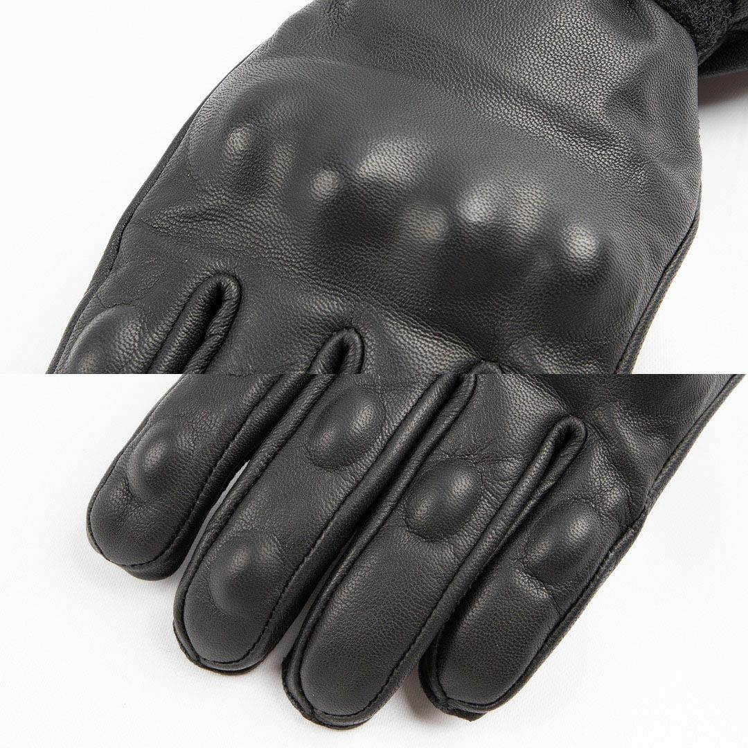 DEGNER デグナー ウインター レザー リブグローブ ブラック 4