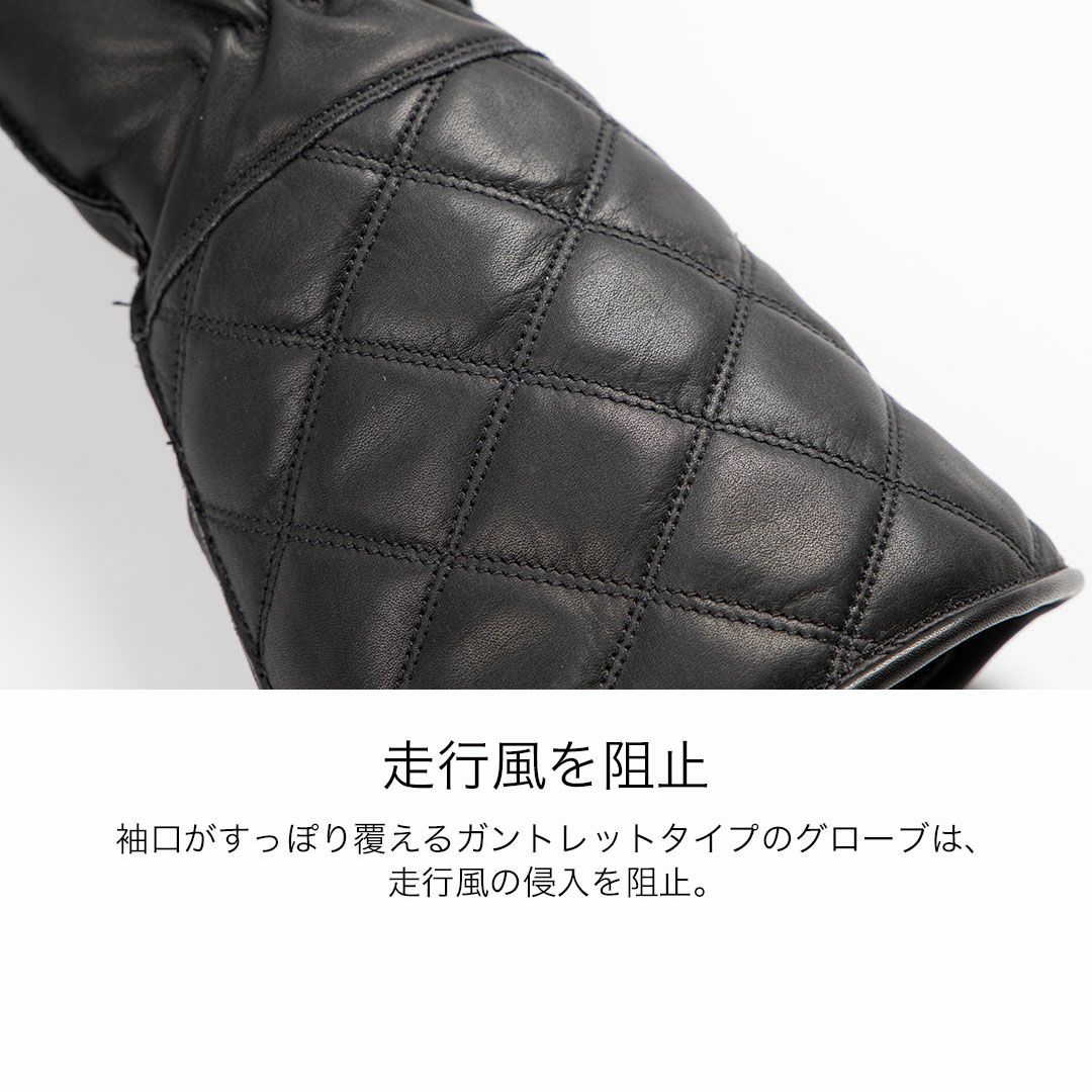 DEGNER デグナー レディース ウインター レザー グローブ ブラック 5