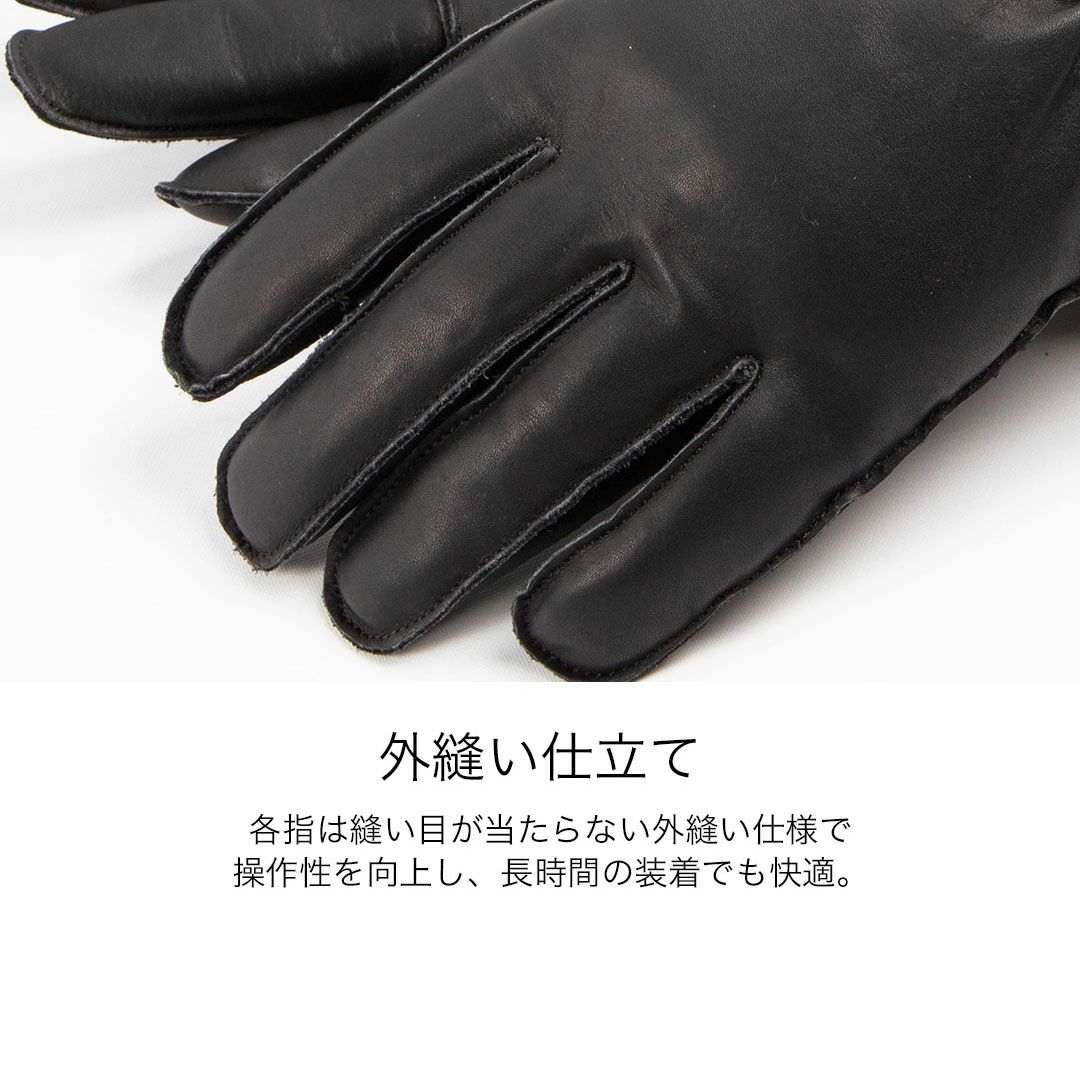 DEGNER デグナー レディース ウインター レザー グローブ ブラック 8