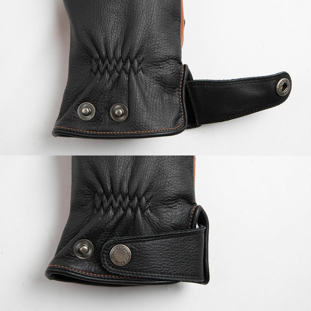 DEGNER デグナー マグネット レザーグローブ ブラック/ブラウン 4