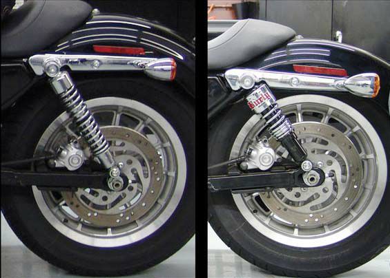 BURLY スラマー ローダウン・サスペンション 10.5インチ  スポーツスター-02