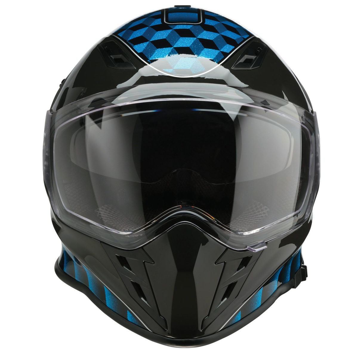 ネメシス・サンダーバード フルフェイスヘルメット (ブルー/ブラック)1