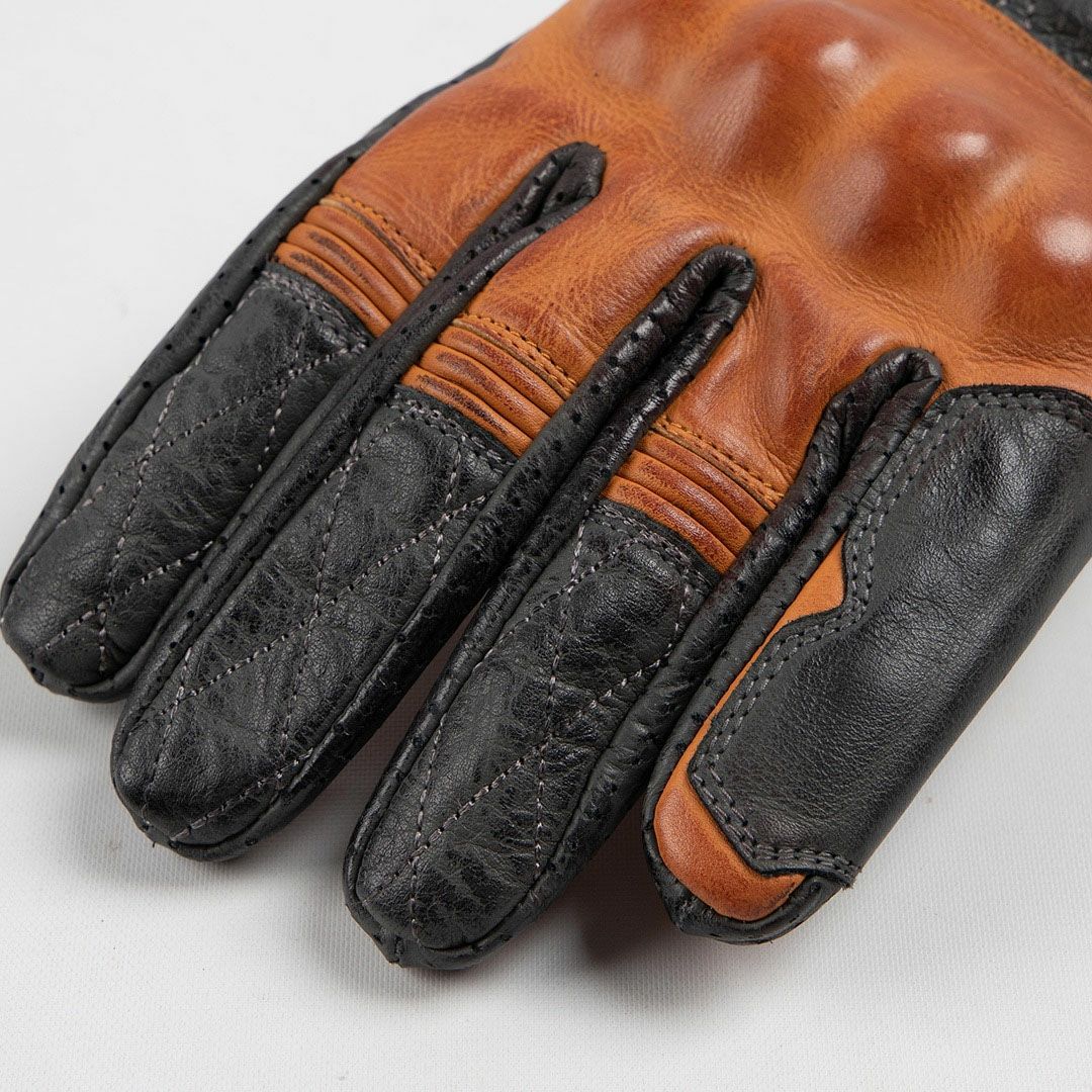 DEGNER デグナー プロテクター カウレザー グローブ ブラウン/グレー 2