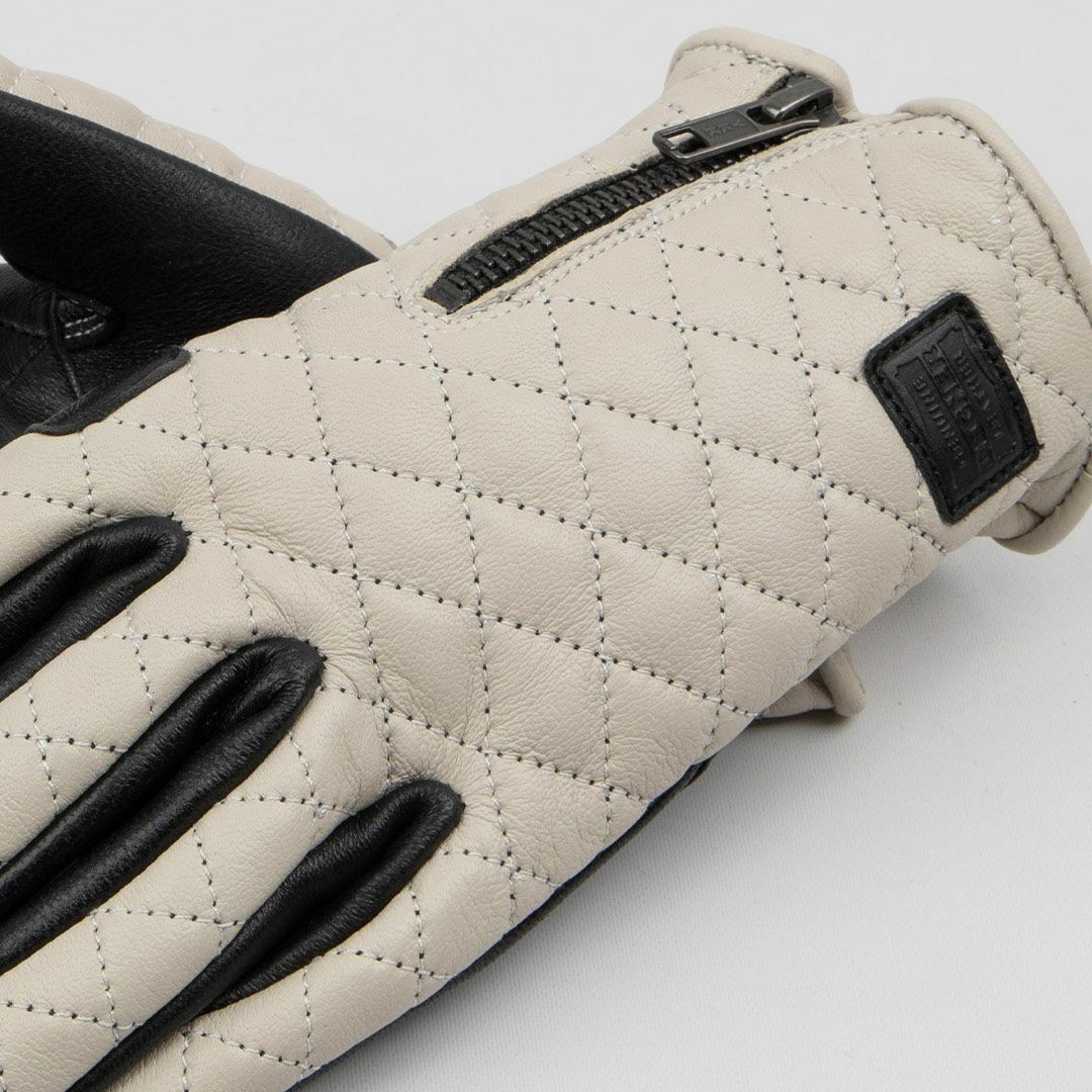 DEGNER デグナー ダイアモンドステッチ レザーグローブ アイボリー 3